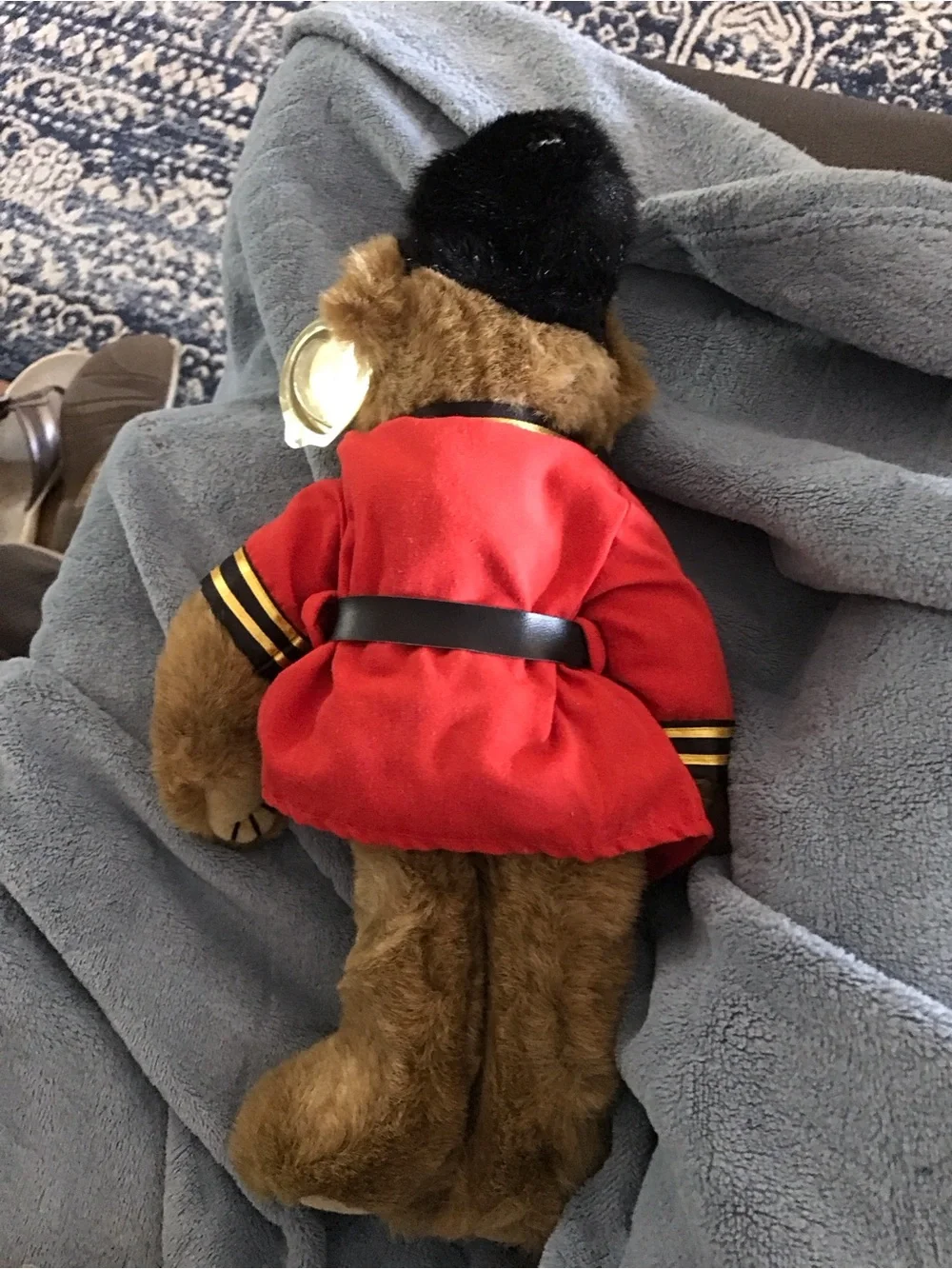 TTY Malcolm bear  in Red Guard Jacket with Black Hat